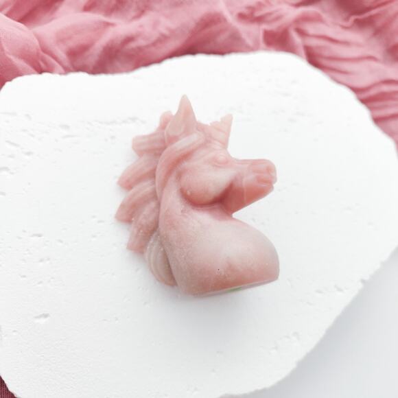 Pink Opal Unicorn Crystal Carving - Picture 4 of 8